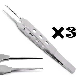 3 McPherson Fórceps de atado 4 "Sutura quirúrgica Lisa oftálmica recta - Product Image 1