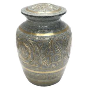 Venta al por mayor de aluminio negro para mascotas urnas de cremación con huellas de pata Venta caliente de cenizas humanas urnas para mascotas hechas en la India - Product Image 4