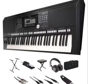 Nouveau modèle PSR S975 61 touches arrangeur numérique station de travail synthétiseur ensemble accessoires de piano à queue en bois massif y compris MIDI - Product Image 1