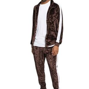 Top qualité hommes velours survêtement vente chaude confortable taux raisonnable respirant hommes velours survêtement avec léger - Product Image 4