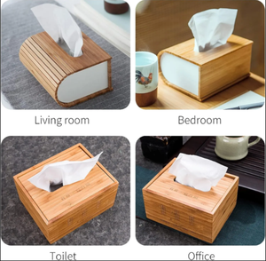 Natural Bamboo Tissue Box-Custom Size Available Multifunctional Design Made in Vietnam VIET FARGIMEX - Product Image 5