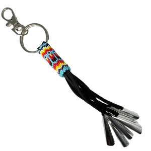 Llavero Bohemio Colorido de Paracord, Hecho a Mano con Nudos Trenzados y Cuentas, Colgante para Bolso, Mochila, Borla, Amuleto, Regalo - Product Image 2