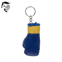 Mini porte-clés de boxe personnalisé en cuir véritable Excellente performance Mini porte-clés de boxe en cuir de vachette avec prix de gros