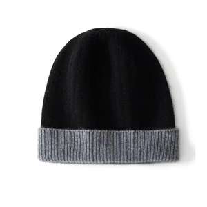 Cashmere <b>Merino</b> <b>Wool</b> <b>Beanie</b> Wholesale Manufacturer <b>Beanie</b> Warm Caps Hats Custom 100% <b>Merino</b> <b>Wool</b> <b>Beanie</b> - Product Image 5