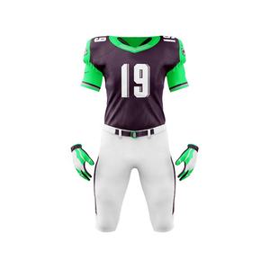 Ensembles d'uniformes unisexes personnalisés pour équipes de football américain Maille polyester confortable Imprimé Vêtements de football vierges - Product Image 6