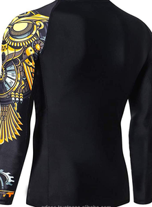 Rash Guard à manches courtes pour hommes UPF 50 + Spandex/Polyester personnalisable Performance Fit Compression BJJ Rash Guards - Product Image 5