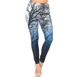 Leggings pour femmes à taille élastique, impression par sublimation, taille haute, leggings de sport, design et logo personnalisés en gros - Product Image 1