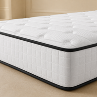 Matelas de luxe compressé sous vide avec surmatelas matelassé pour chambre d'hôtel, vente en gros