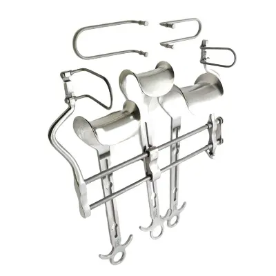 Balfour Abdominale Retractor Zelfvasthoudend Verstelbaar Met Drie Bladen Kleine, Middelgrote, Grote Lemmet 5 1/2 " , 7" En 10 "Spreiding