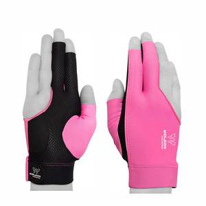 Vente de gants de billard personnalisés antidérapant en soie impression Pad 3 doigts queue de billard gants de billard pour la main gauche pour les produits unisexes. - Product Image 1