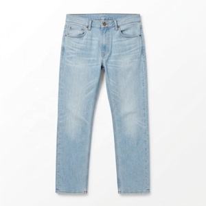 Jeans de mezclilla de pierna recta para hombre al por mayor, jeans de mezclilla de algodón orgánico para compradores minoristas, suministro a granel - Product Image 3