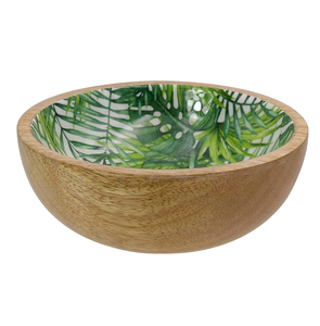 100% Natural <b>Wooden</b> Round Salad <b>Bowl</b> Eco Friendly <b>Large</b> Capacity Admirable Quality at Under Your Budget - Product Image 1