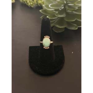 Handmade Boho Royston Turquoise & Sterling <b>Silver</b> <b>Ring</b> Navajo Made <b>Statement</b> Piece for Everyday Wear IGI Certified Size 7.5 - Product Image 1