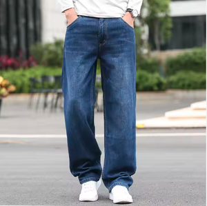 BAGGY Jeans homme grande taille pantalon denim 100% coton taille haute personnalisation du fabricant - Product Image 1