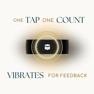 Reliable Wudhu-Friendly Timeless Modern Design Tasbih Ring 18-20-22mm Custom Sizes TAKVA Zikr Ring Digital Tasbih Counter Qibla - Product Image 2