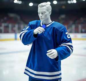 เสื้อกีฬาฮ็อกกี้น้ำแข็งผ้าโพลีเอสเตอร์สำหรับผู้ใหญ่เสื้อเจอร์ซี่ไอซ์ฮ็อกกี้น้ำแข็ง100% โลโก้แบรนด์ - Product Image 5