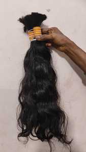 Cabello humano Remy a granel de calidad superior de un proveedor. Paquetes naturales sin trama de un solo donante de la India. - Product Image 2