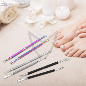 Empujador de Cutículas de Acero Inoxidable, Cuchara Limpiadora de Uñas, Removedor de Arte de Uñas, Pedicura Reutilizable de Doble Uso, Alta Calidad - Product Image 3