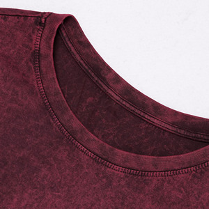 Respirant de haute qualité hommes lavage à l'acide T-shirt Streetwear Logo personnalisé surdimensionné lavage à l'acide hommes Vintage lavé T-shirt pour hommes - Product Image 4