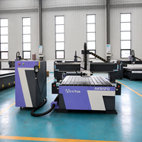 Routeur CNC 4 axes 1200*1200mm avec moteur servo, axe A pivotant à 180 degrés pour la production de meubles en bois