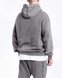 Sweat à capuche bleu ciel à manches longues pour hommes d'excellente qualité disponible en vente en gros en usine sweats à capuche à vendre - Product Image 2