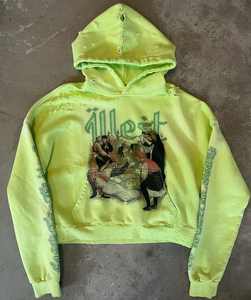 Sudadera con Capucha Extra Grande de Felpa Francesa Gruesa Personalizada al por Mayor, 100% Algodón, Impermeable, con Bordado Esencial - Product Image 1