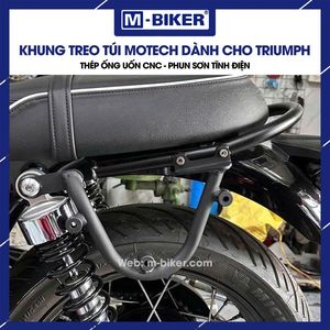 Support de sac arrière en acier inoxydable Motech pour T100/T120 pour sacoches de selle et sacs de rangement - Product Image 3