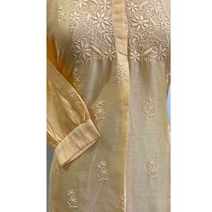 Sẵn sàng thực hiện thanh Lịch Ấn Độ thiết kế voan Tops mới nhất dài kurti Áo chẽn cho phụ nữ giản dị hàng ngày văn phòng mặc bán buôn ngọt ngào - Product Image 3