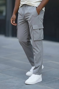 Pantalon cargo jogger technique pour homme grande taille, multi-poches, imperméable et coupe-vent, idéal pour la randonnée et le quotidien - Product Image 6