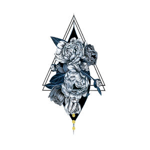 Pegatinas de <span class=keywords><strong>tatuaje</strong></span> desechables a prueba de agua XQB para mujeres flor negra <span class=keywords><strong>media</strong></span> <span class=keywords><strong>manga</strong></span> pegatina de <span class=keywords><strong>tatuaje</strong></span> temporal - Product Image 4