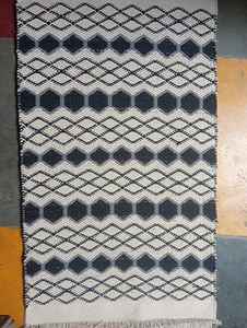 Tapis de couloir moderne en coton fait main, réversible, tissé jacquard, boucle de poils, tissage plat, antidérapant, adapté aux animaux domestiques, résistant aux taches, lavable - Product Image 3