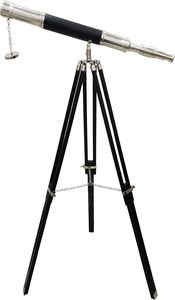 Telescopio Náutico Vintage de Latón con Aumento de 3x-5x, Trípode de Madera, Estilo Vajilla - Product Image 6