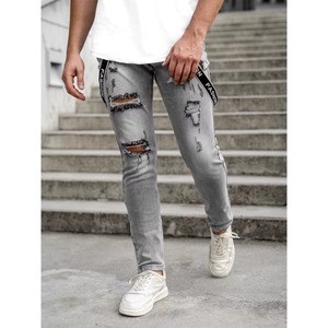 Jeans slim fit pour homme en marque propre |   Fabricant de pantalons en jean OEM/ODM personnalisés du Pakistan - Product Image 5
