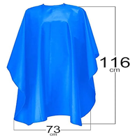 Cape de coiffeur de haute qualité confortable et réglable pour hommes 100% polyester imperméable Logo personnalisé Couleur