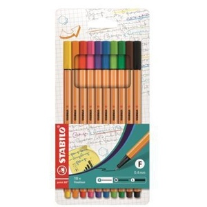 STABILO Point 88 Stylos feutres fins assortis 0,4 mm 10 pièces/paquet Fournitures d'écriture et de correction - Product Image 1