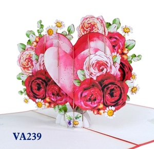 Cartes de voeux 3D uniques faites à la main Pop Up Cards pour anniversaire Saint-Valentin - Product Image 2