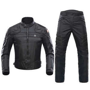 Ensemble de vêtements de sport en deux pièces, veste de moto unisexe et pantalon de motocross, avec doublure amovible, options personnalisables - Product Image 2
