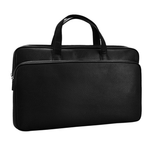 Bolso de hombro de cuero auténtico para ordenador portátil, bolsa de mano de negocios para oficina, venta al por mayor - Product Image 5