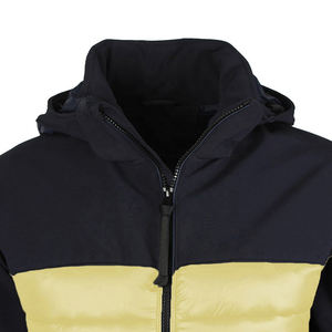 Blouson d'aviateur à capuche en coton personnalisé pour hommes de grande taille décontracté hiver style bouffant design à contraste mode de rue principale - Product Image 3