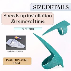 Best Quick Braid Aid Finger Parting Tool & Sectioning Ring Stainless Steel Stitch <b>Braiding</b> Tools for Durable Dreadlocks Wig - Product Image 2