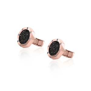 Rose <b>Gold</b> Square Pearl <b>Cufflinks</b> Set for Wedding Engagement Gift - Product Image 2