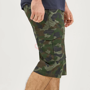 Venta al por mayor de pantalones cortos Cargo de encargo de los hombres de alta calidad Streetwear camuflaje pantalones cortos de verano de moda con bolsillos - Product Image 3