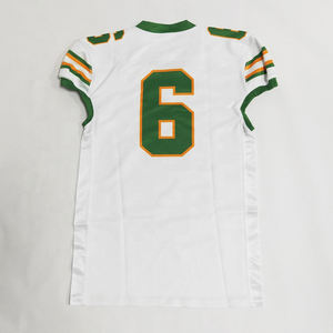 Maillot de football américain personnalisé pour homme, sans manches, style vintage, imprimé par transfert thermique, respirant, en polyester et élasthanne, maille - Product Image 2