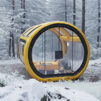 Tente de camping gonflable de luxe portable, station d'air, pod, abri à déploiement rapide, une seule couche, quatre saisons, une chambre, PVC