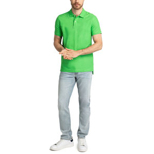 T-shirt polo de sport à la mode classique pour homme 100% coton épais à manches courtes anti-rides vêtements tricotés lourds - Product Image 5