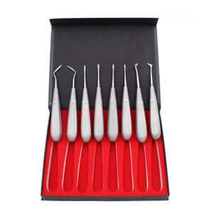 Elevador de raíz Dental de acero inoxidable, elevador de extracción de dientes mínimo, elevador de raíz curva recta, herramientas dentales - Product Image 3