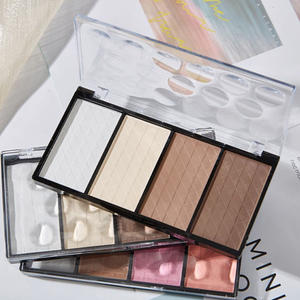 Polvo Contorneador, Rubor, Sombra de Ojos de Larga Duración, Rubor <span class=keywords><strong>Bronceador</strong></span> e Iluminadores, Paleta de Iluminador y Contorno Vegano - Product Image 3