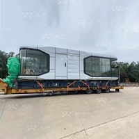 Conteneur de camping portable en forme de capsule, restaurant extensible, maison préfabriquée pliable de grande taille Guangzhou Arménie