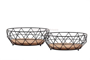 Panier à fruits élégant en fer multicolores avec un design multifonctionnel pour le stockage de collations et de pains dans la vaisselle de cuisine - Product Image 6