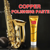 Pâte à polir G3Hu pour l'éclat des métaux, pâte nettoyante et polissante pour produits en cuivre, saxophones et articles similaires.
